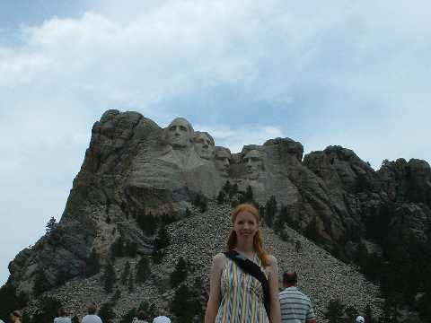 Kirsten at Mount Rushmore
