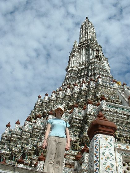 Kirsten at Wat Arun